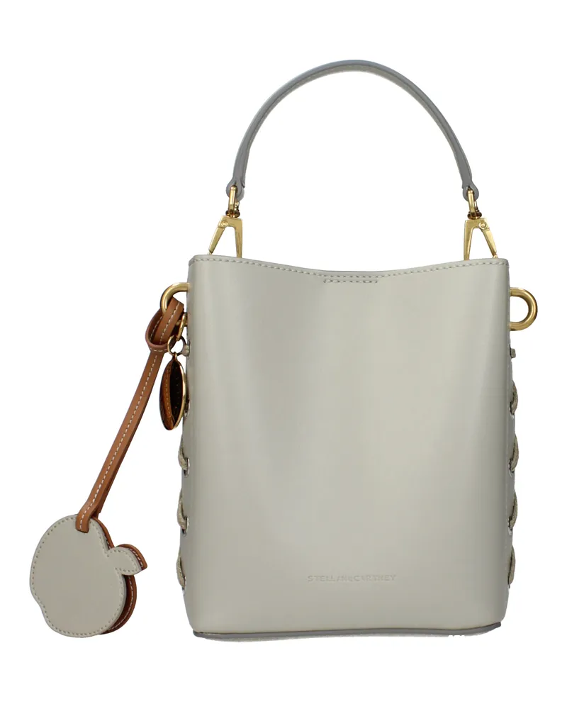 Stella McCartney Damens Handtaschen Beuteltasche Öko-Leder Grau/Ton -