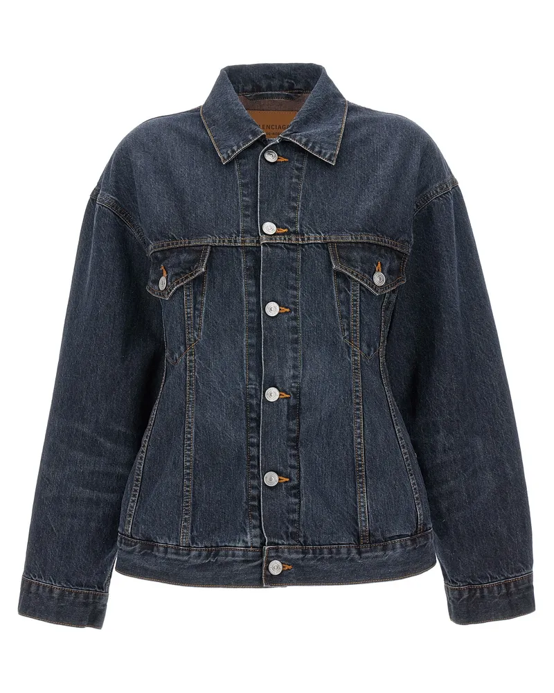Balenciaga Sandglas' Jacke Blue