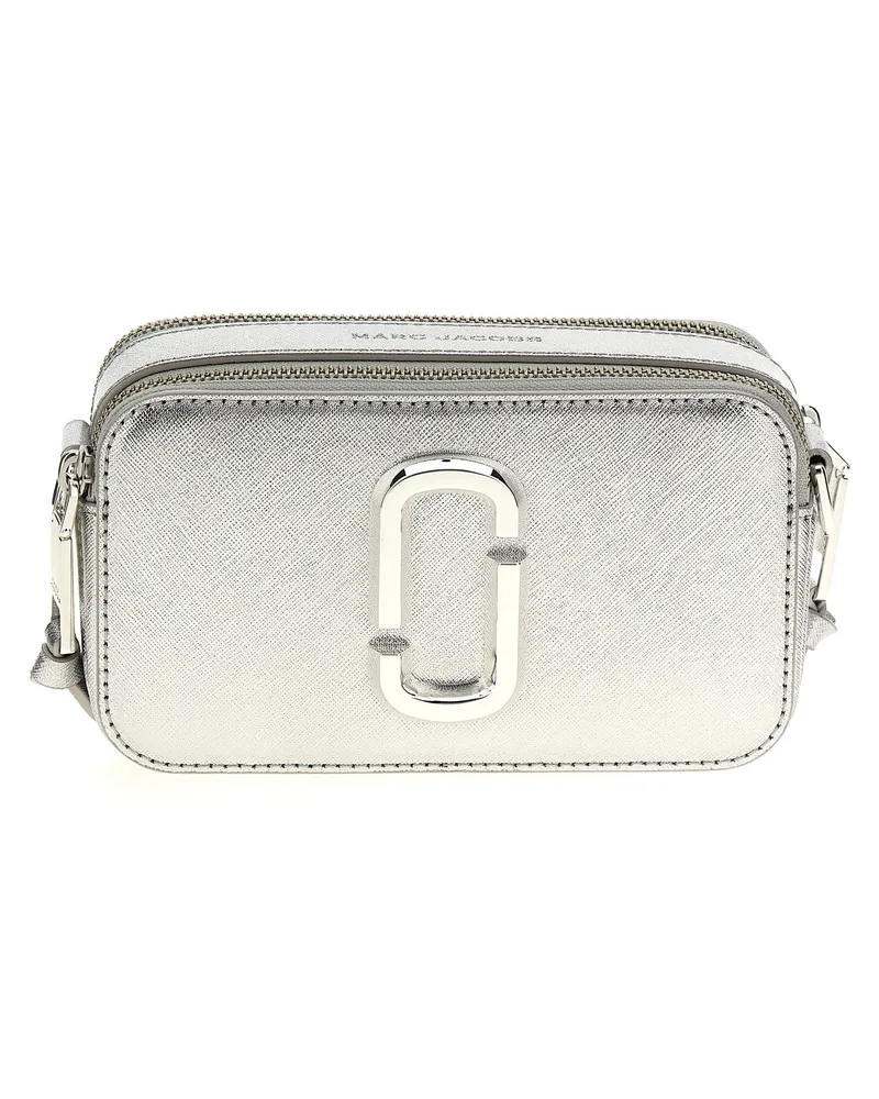 Marc Jacobs The Metallic Snapshot' Crossbody -Tasche Silber