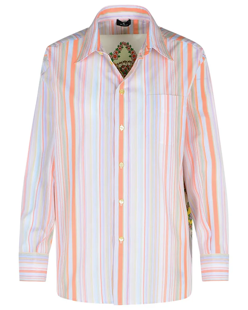 Etro Orange Baumwollhemd Orange