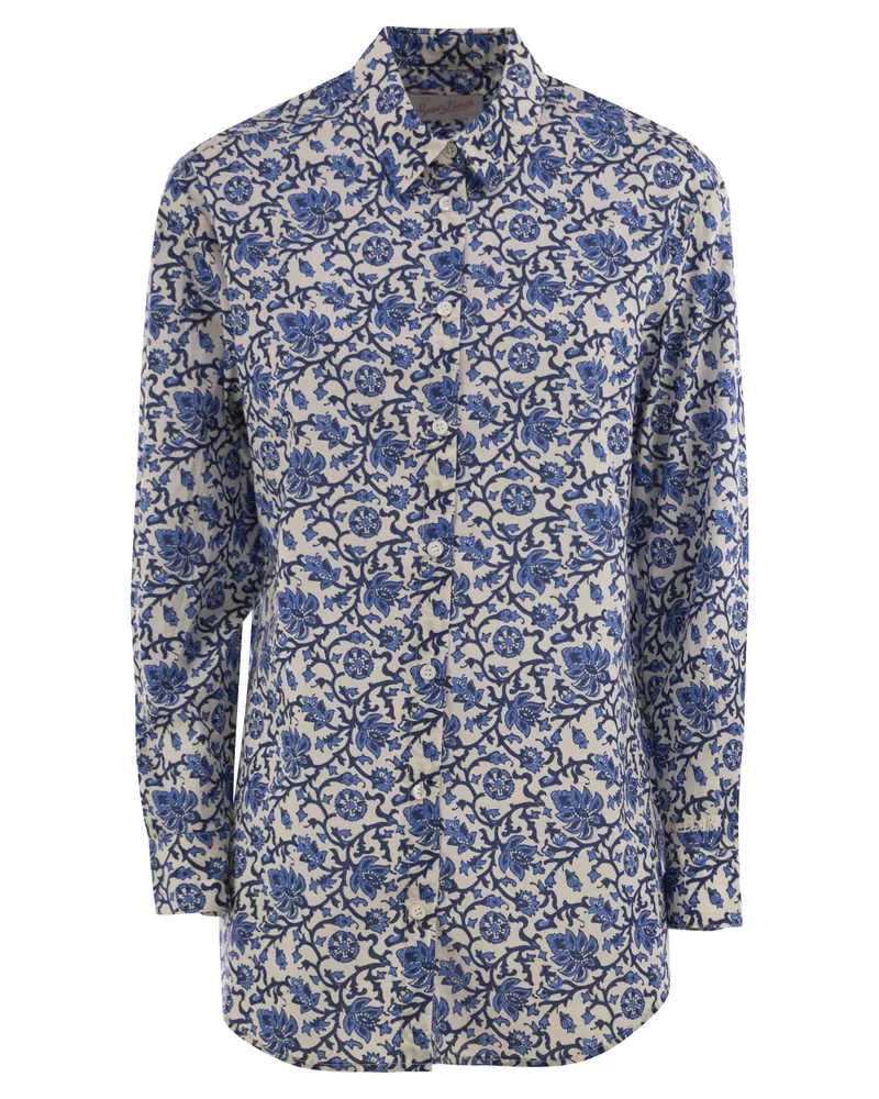 MC2 Saint Barth Brigitte -Hemd mit Blumenmuster Blue