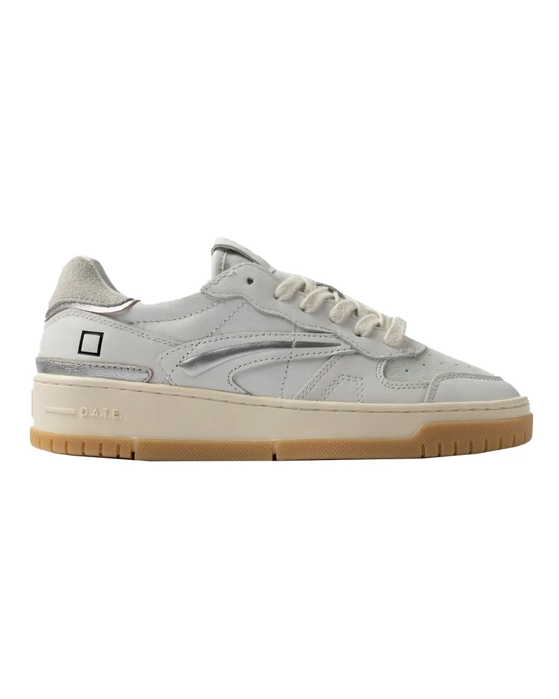 D.A.T.E. DATUM. Sneakers Torneo reines Kalb weiß White