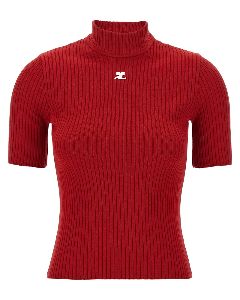 Courrèges Courreves 'Reedition' Pullover Red