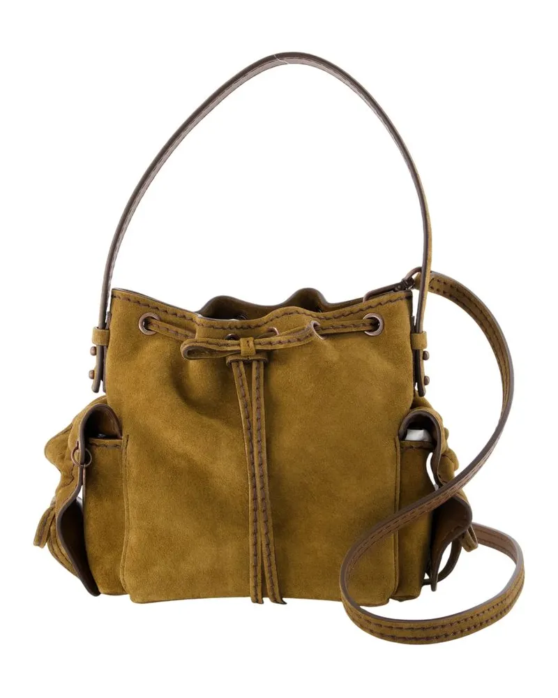 Acne Studios Multipocket Mini Crossbody  Lederbraun Braun