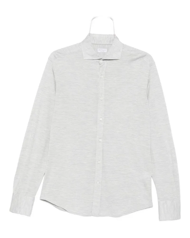 Brunello Cucinelli Seiden- und Baumwollmischhemd Light