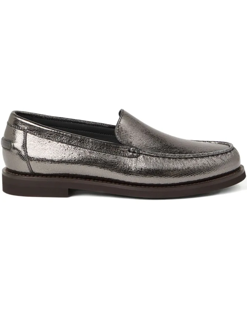 Brunello Cucinelli Leder -Laibers Grey