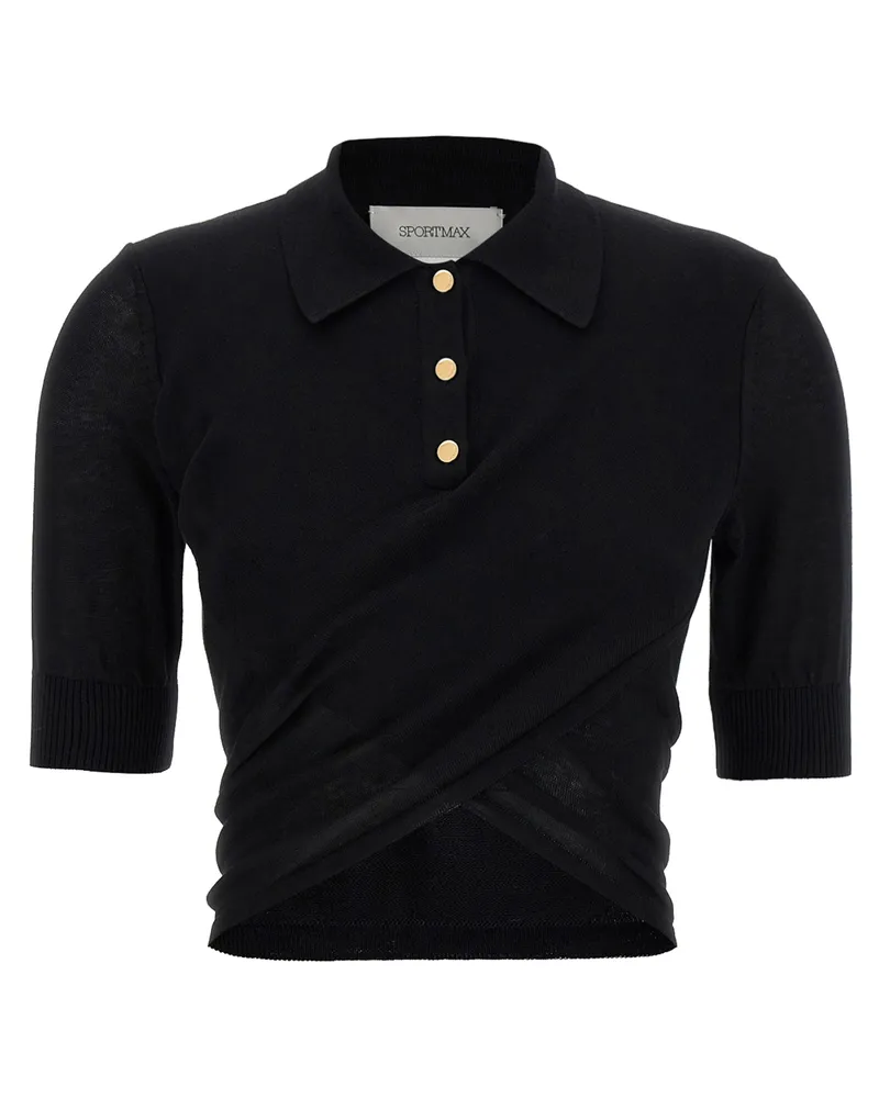 SPORTMAX Shaker' Top Black