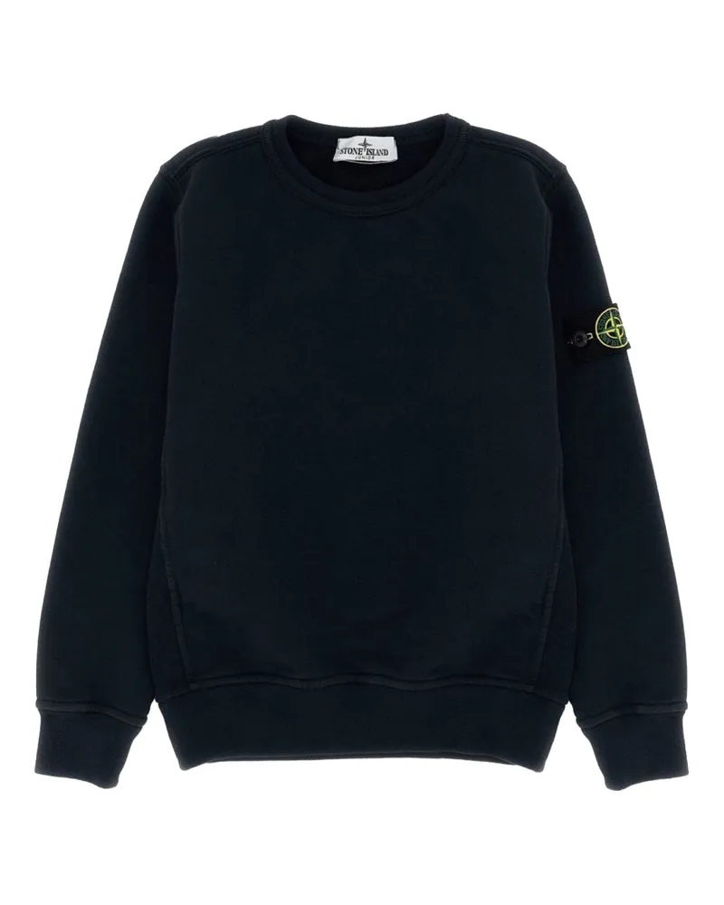 Stone Island Sweatshirt mit "Patch" -Logo Black
