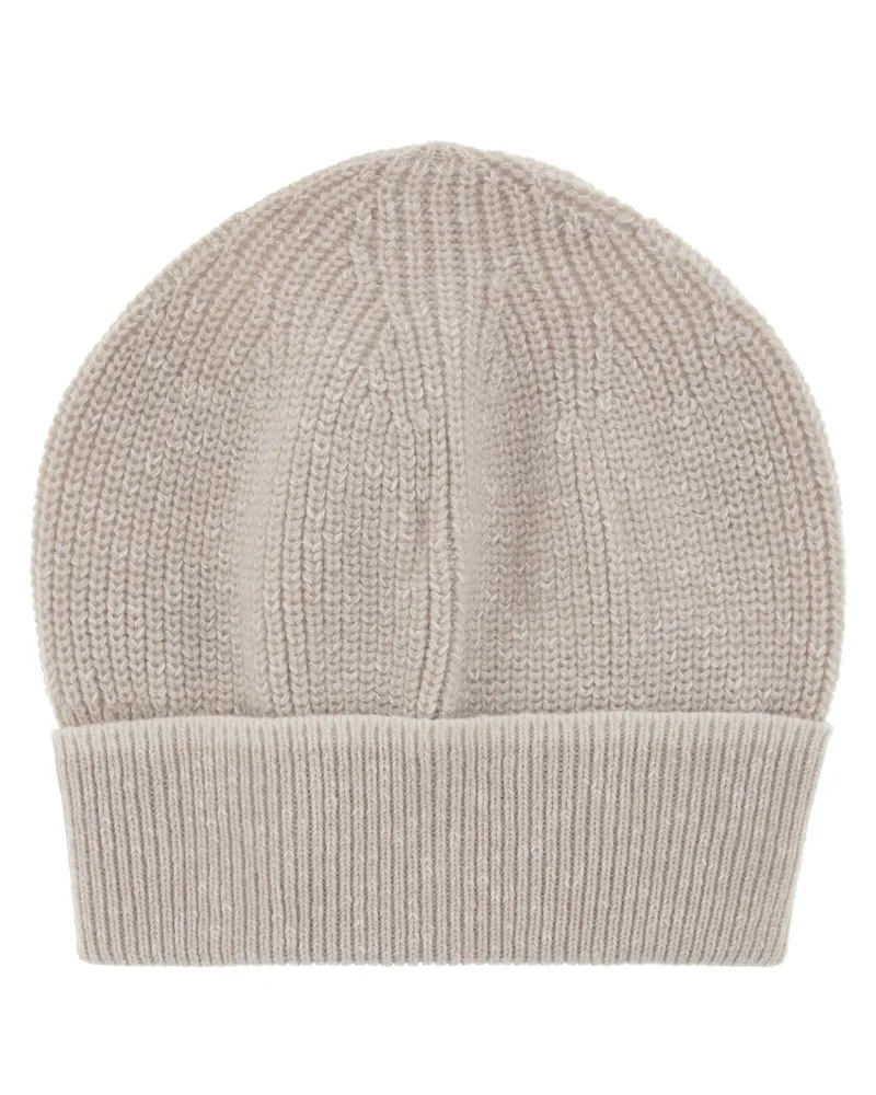 Peserico Wolle und Kaschmirkappe Beige