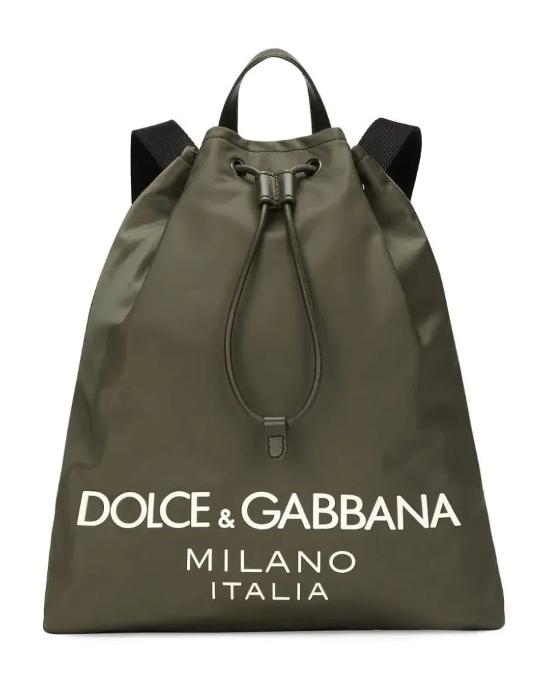 Dolce & Gabbana Rucksack mit Druck Green