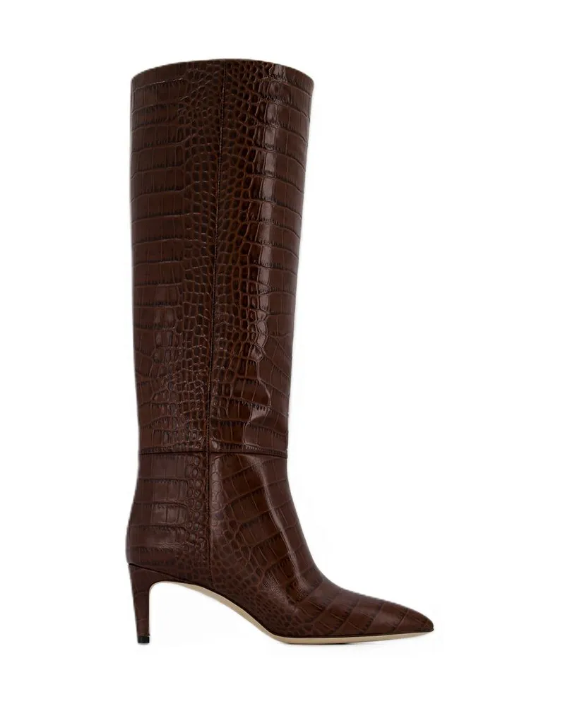 Paris Texas Stiletto 60 Stiefel  Leder Chocolat Brown
