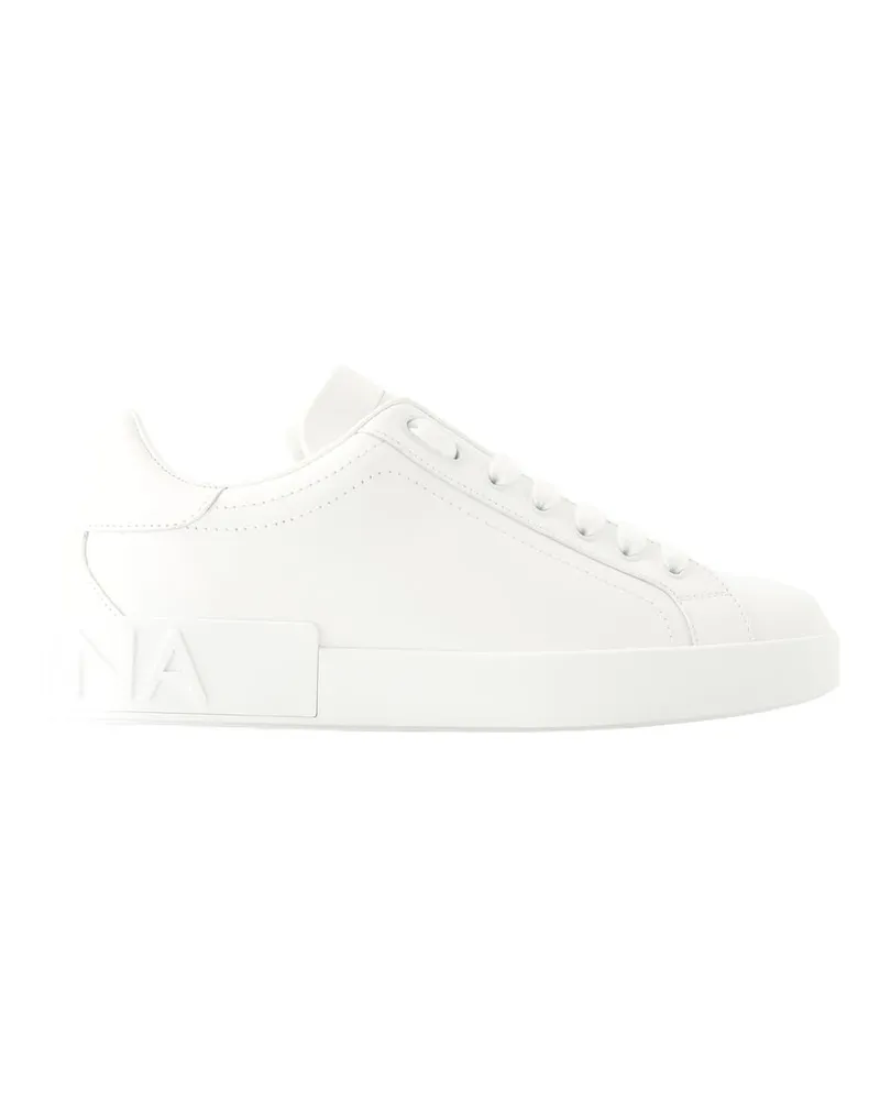 Dolce & Gabbana Turnschuhe  Leder weiß White