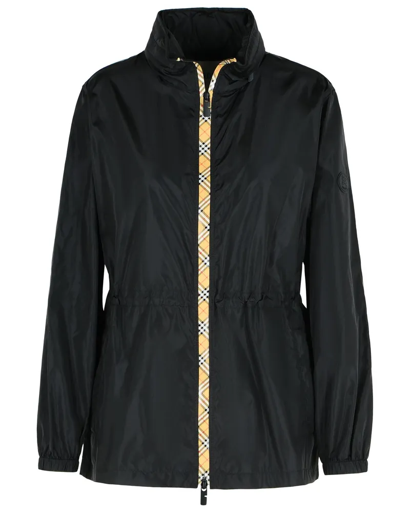 Burberry Blackpool' schwarzer Polyamid -Regenmantel Black