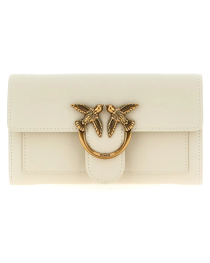 Pinko Liebesbeutel einfach' Brieftasche White