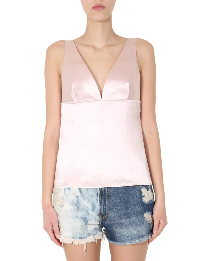 Givenchy V Neck Top Pink