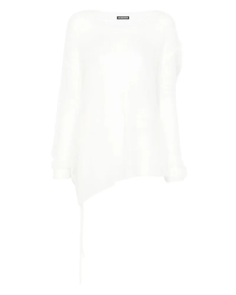 Ann Demeulemeester Ann Demeulemester Dorte ließ den Schulter -hohen Komfortpullover fallen lassen 