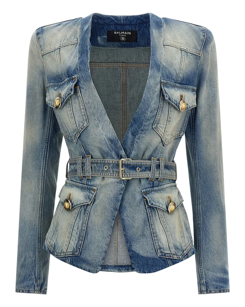 Balmain Denim Blazer Light