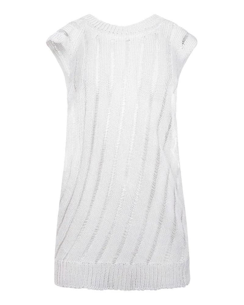 SOLOTRE Pullover aus Baumwollmischung White