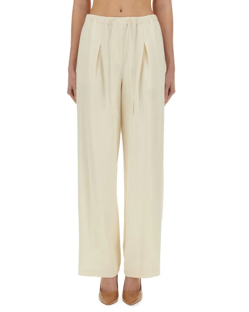Theory Theoriehosen mit Falten Ivory