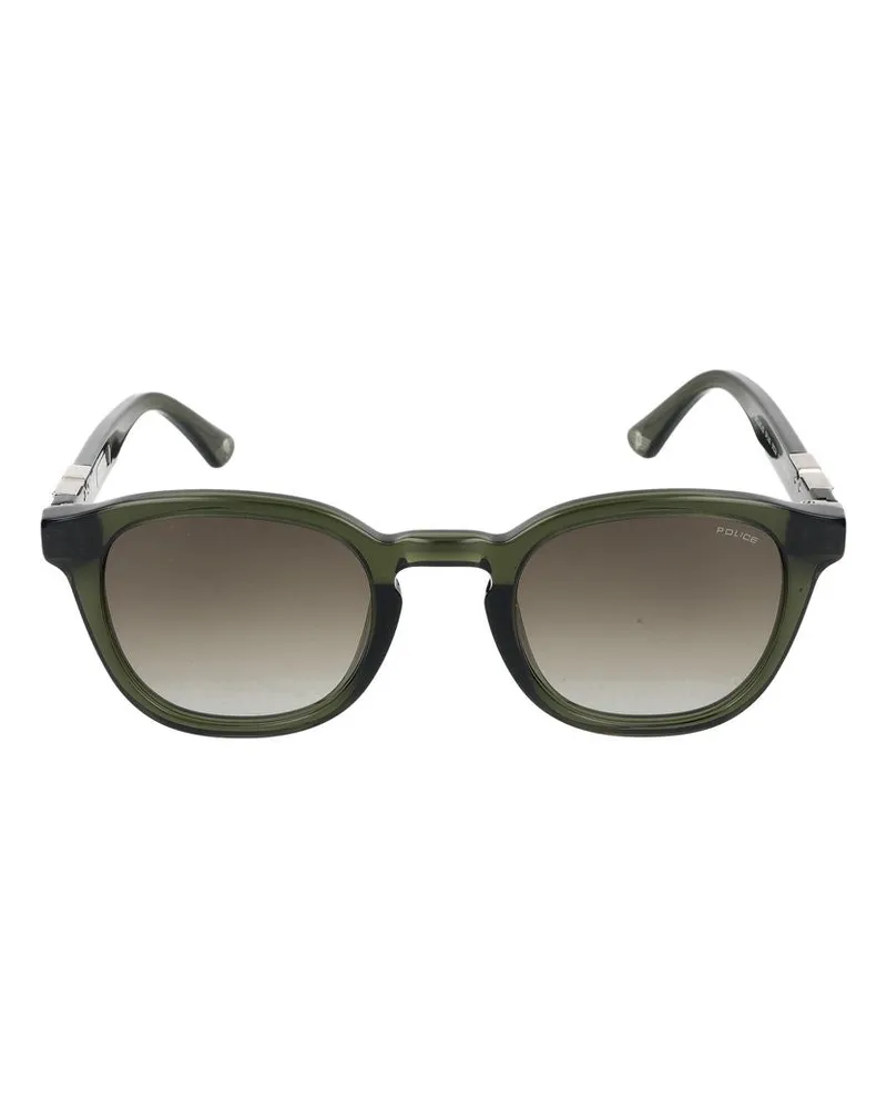 Police Sonnenbrille Polizei SPLL82 02 GN Verde Trasparente Lucido /24/145 02gn