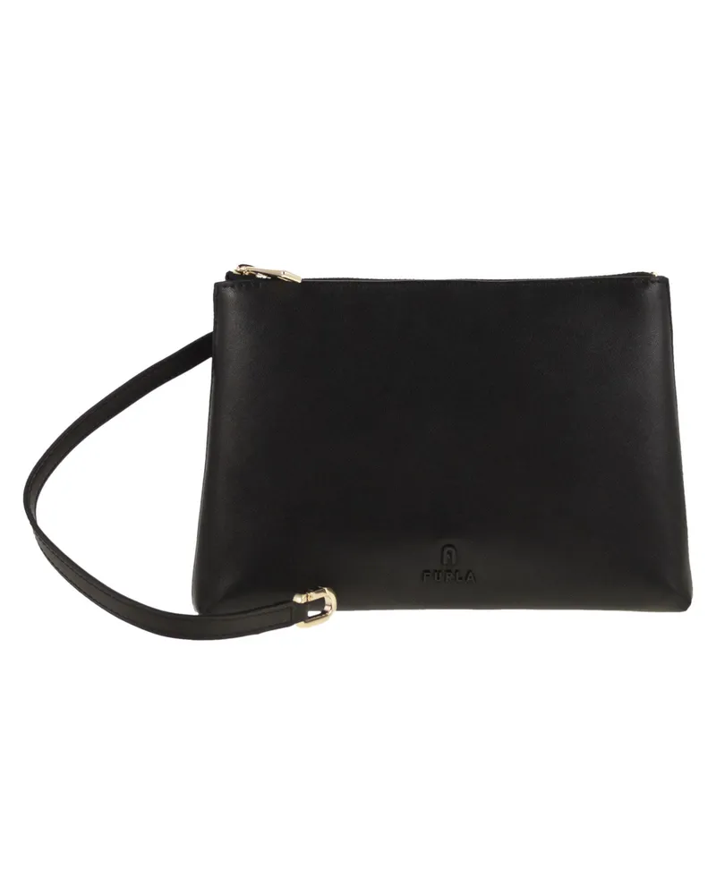 Furla myfurla Leder Kupplungstasche S Black