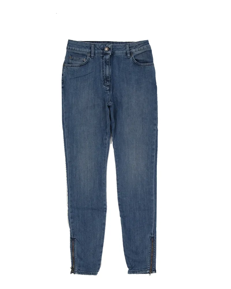 Moschino Couture Cotton Denim Jeans Blue