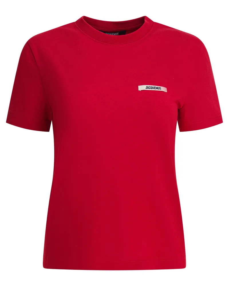 Jacquemus Gros Grain“ Kurzarm-T-Shirt Red