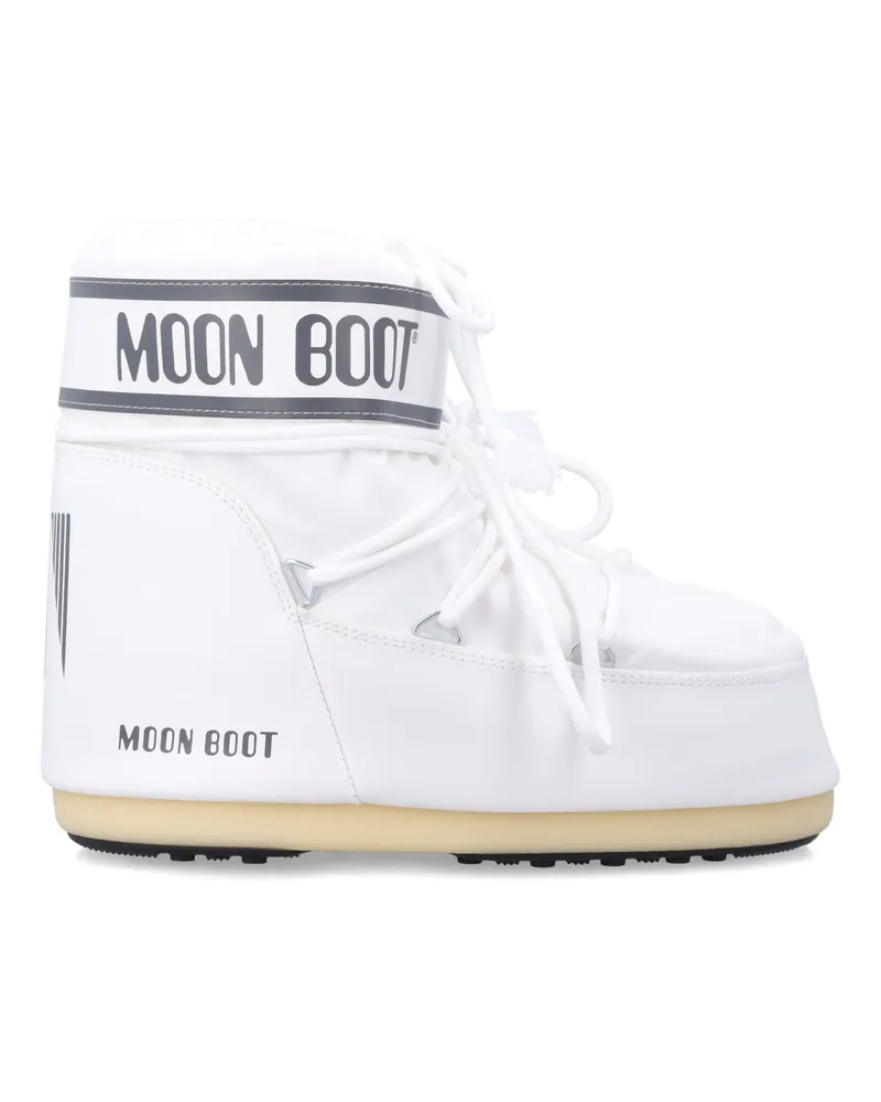 Moon Boot Flache Schuhe Weiß White