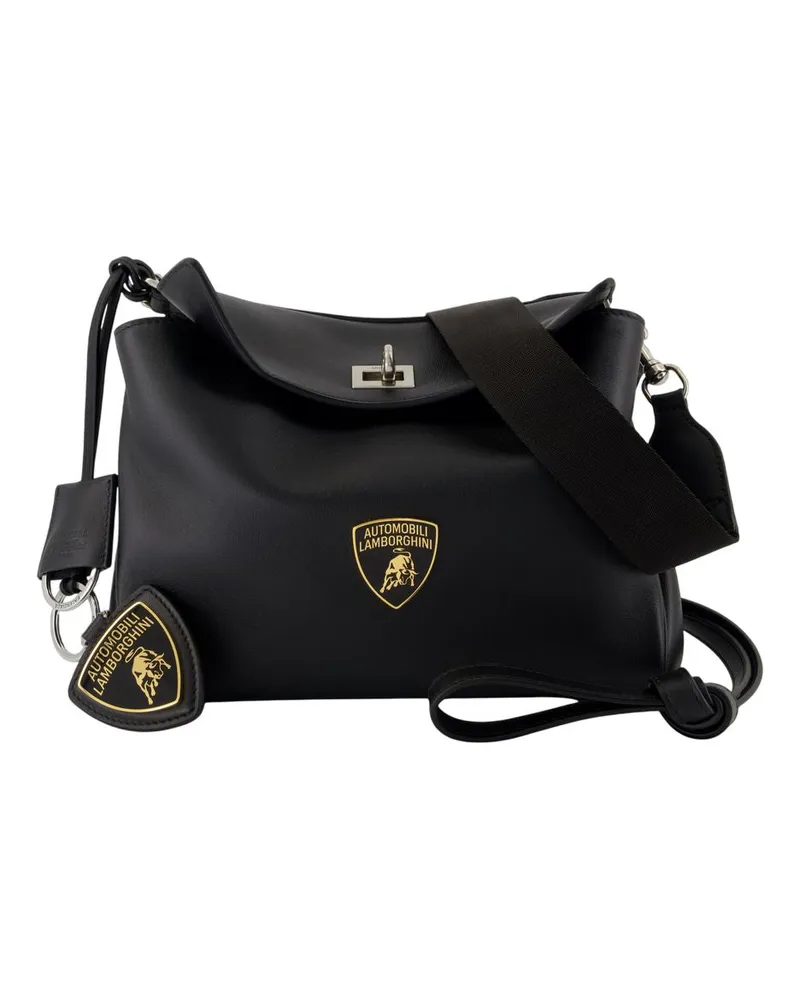 Balenciaga Rodeo Mess kleiner Umhängetaschen  Leder schwarz Schwarz