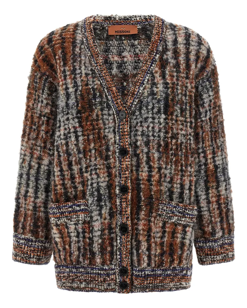 Missoni Cardigan aus Bouclé-Wolle Multicolor