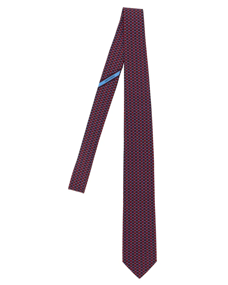 Ferragamo Krawatte mit „Gancini“-Print von Multicolor