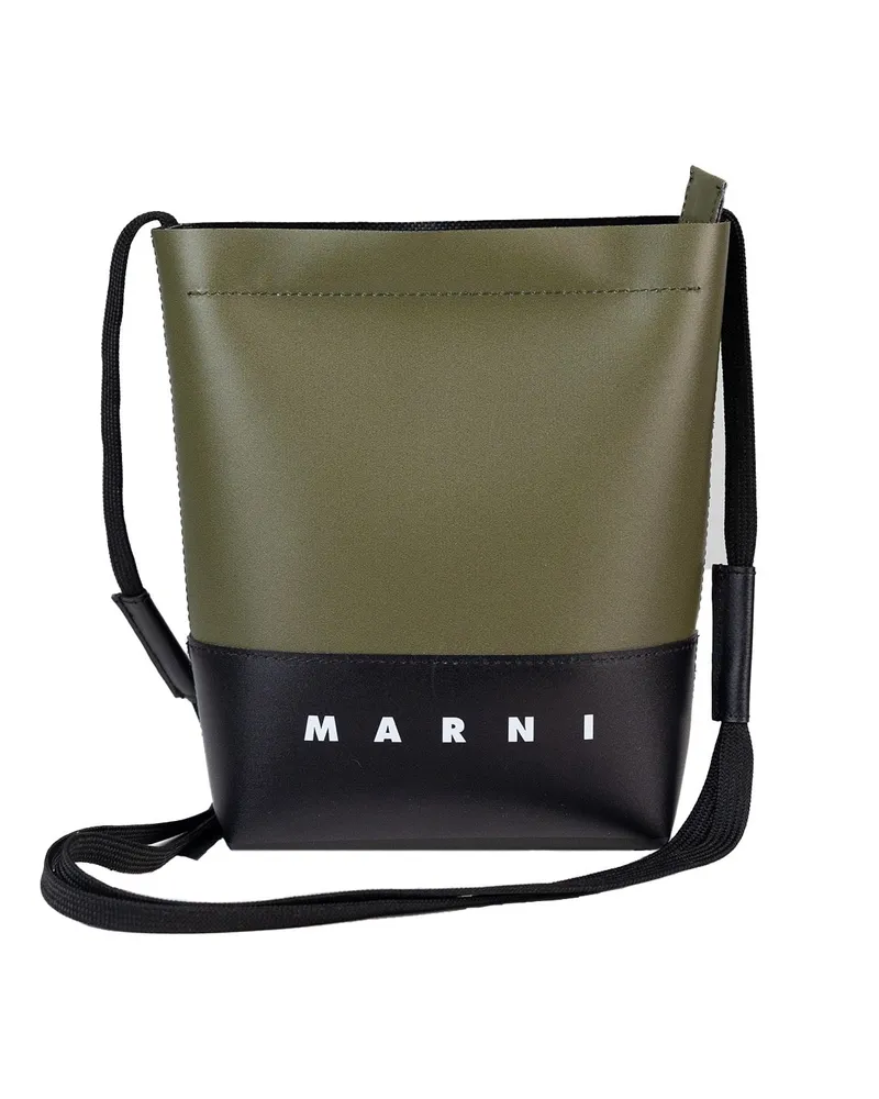 Marni Borsa A Tracolla Con Logo Colorblock Deep