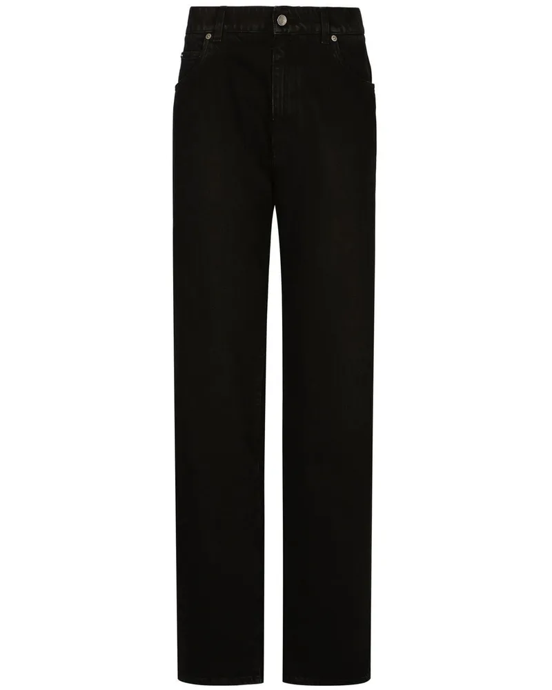 Dolce & Gabbana Denim Boyfriend Jeans Black