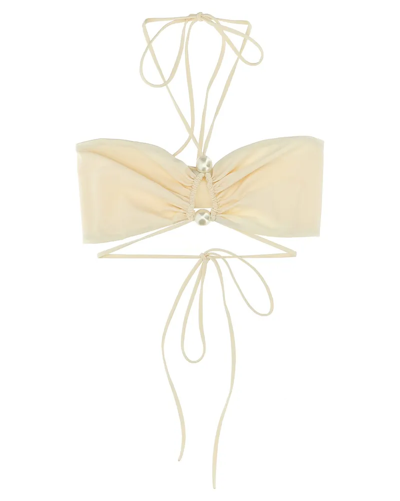 Magda Butrym Swim Bra 03' Bikini Top White