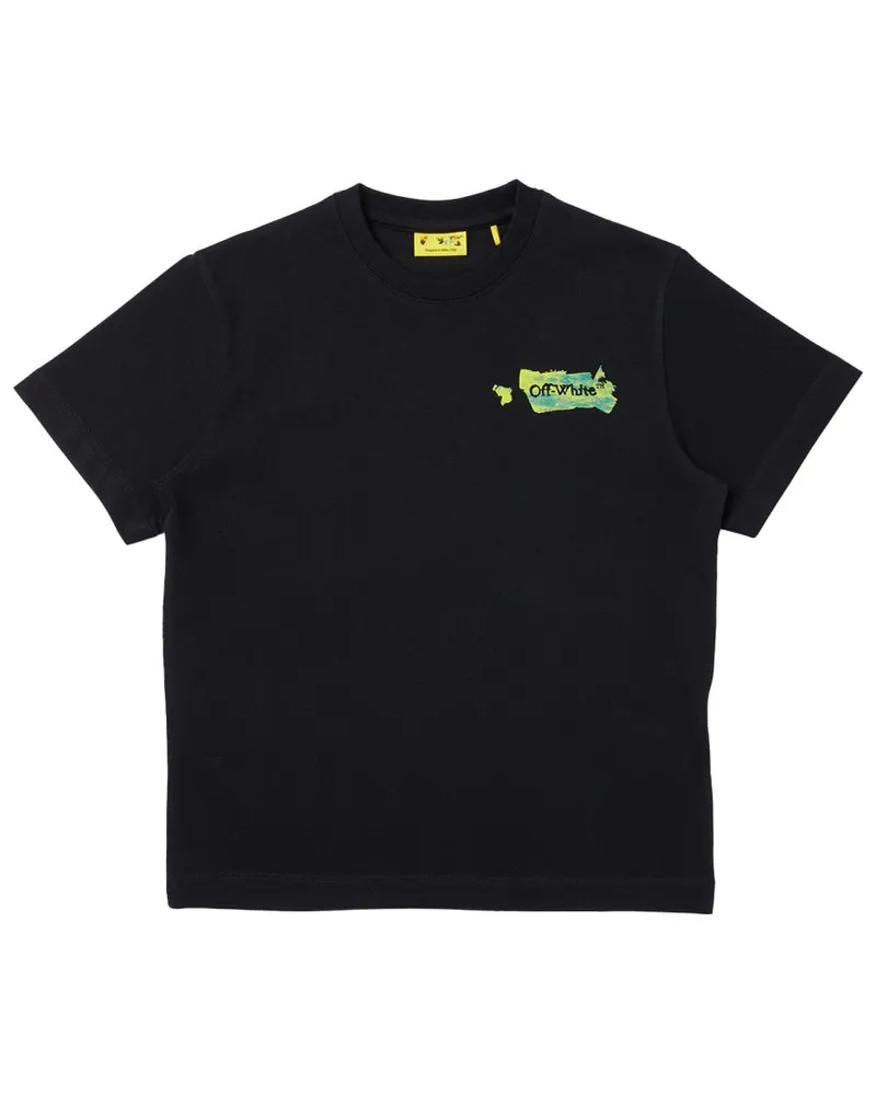 OFF-WHITE Graffiti" Logo T -Shirt Black