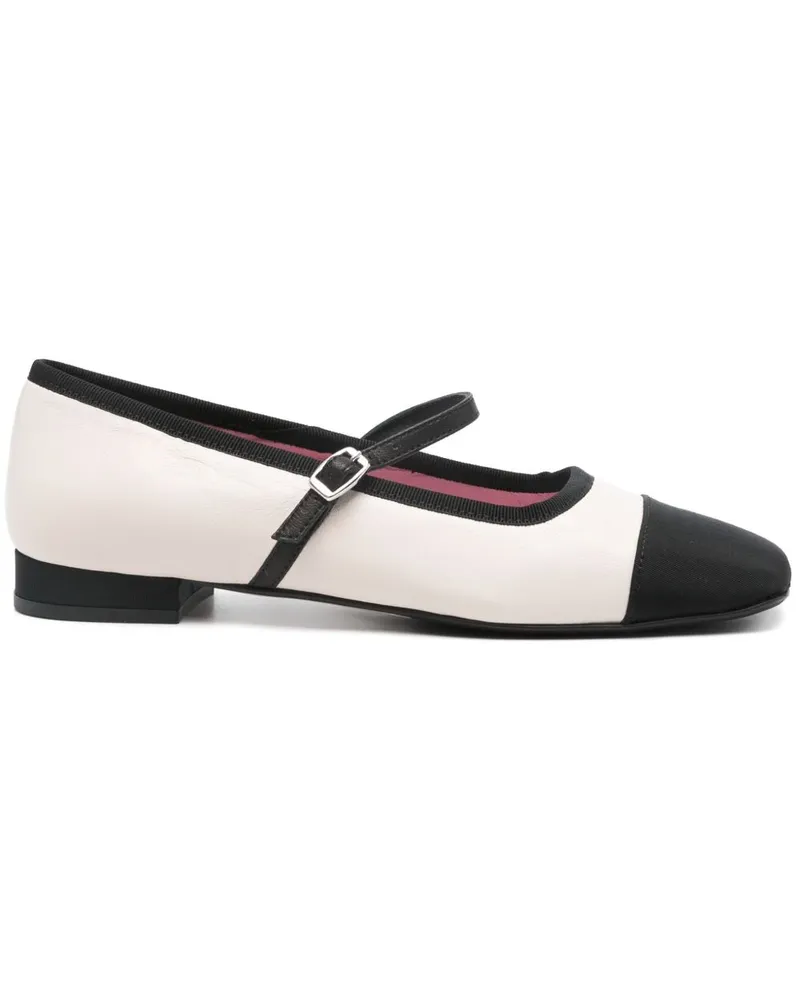 Carel Gisele Bicolor Ballet Flats Beige