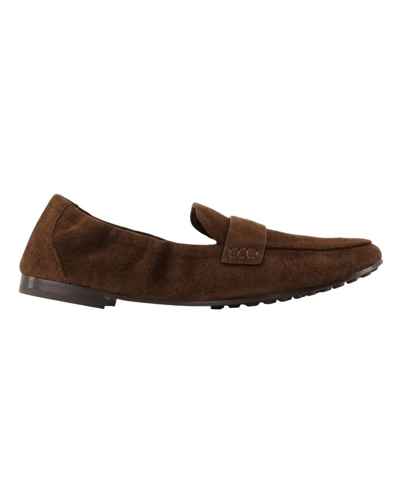 Tory Burch Ballettschleusen e Lederbraun Brown