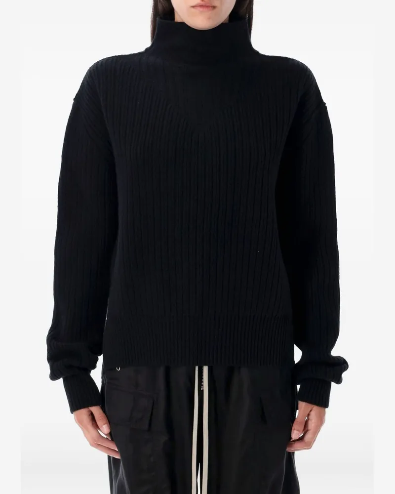 Rick Owens Wollschildkrötenhalsspringer Black