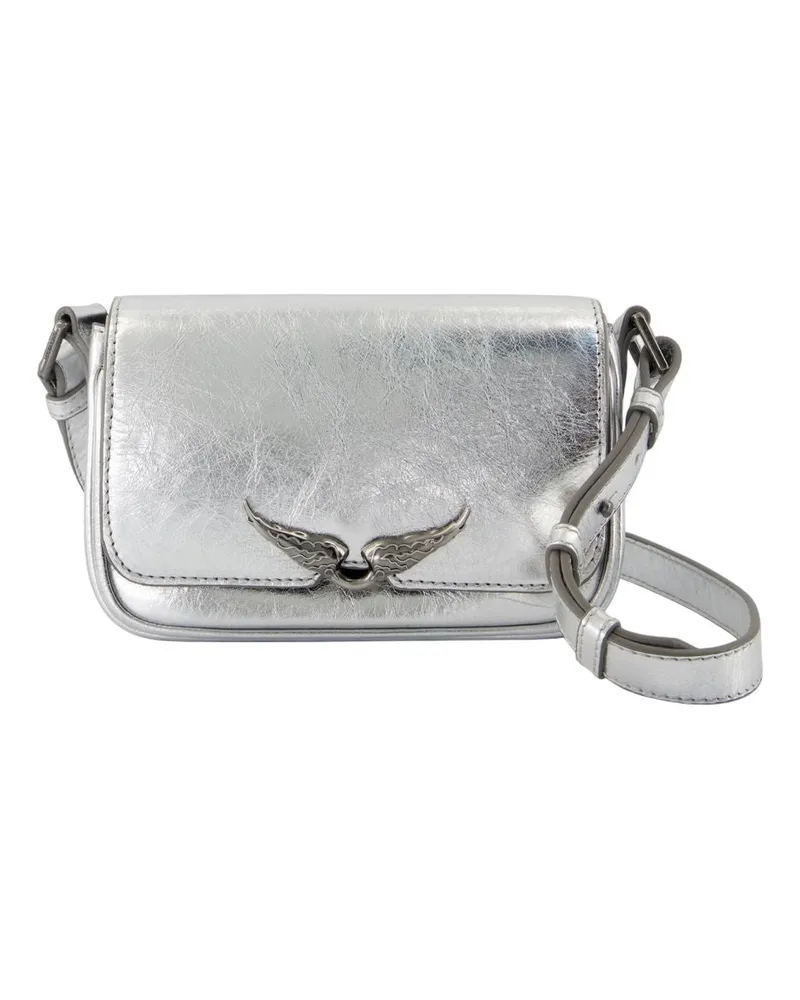 Zadig & Voltaire Le Zazi Crossbody  Leder Silber Silber