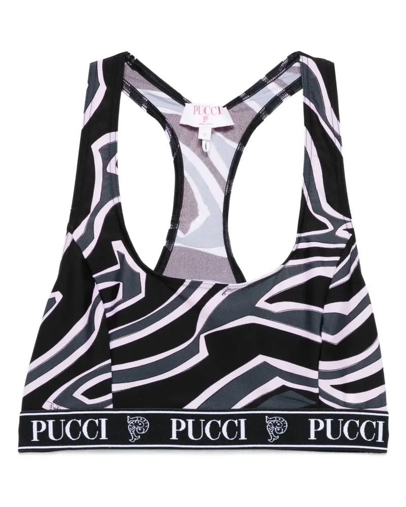 Emilio Pucci gedruckter BH Black