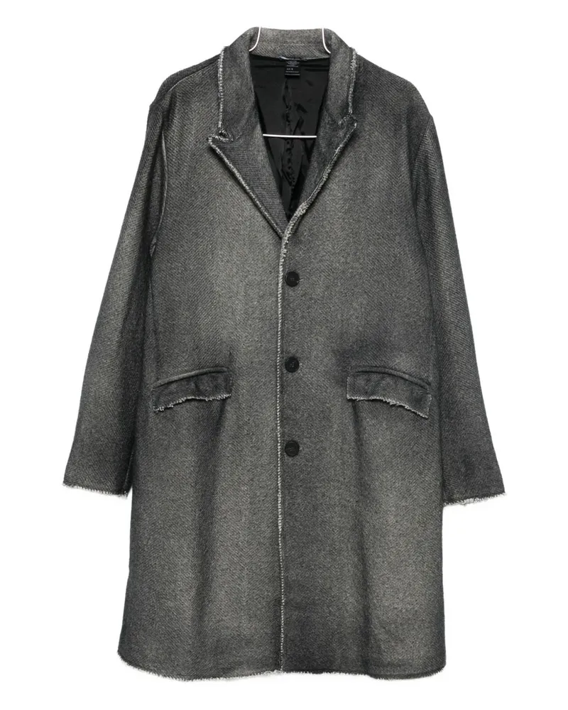 Avant Toi Einreihiger Wollmantel Black