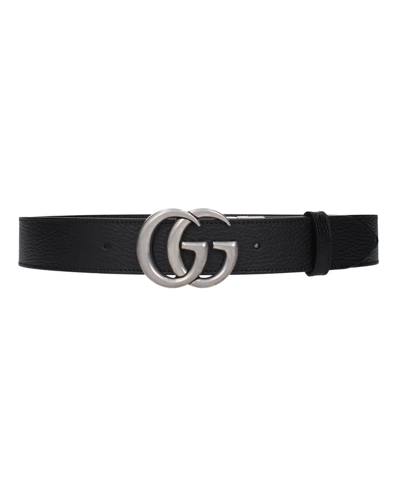 Gucci Herrens Gürtel Leder Schwarz/Braun -