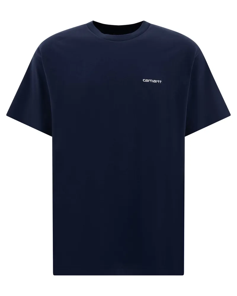 Carhartt WIP Skript Stickhemd" T -Shirt Blue