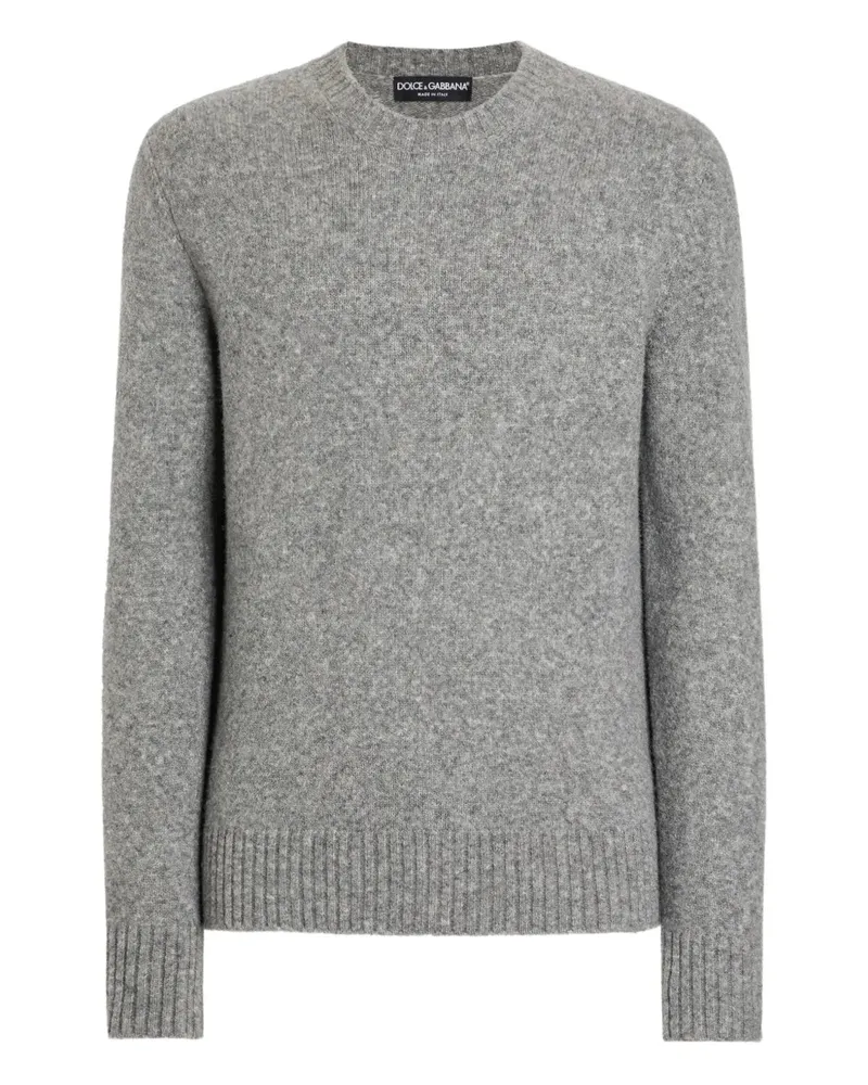 Dolce & Gabbana Langhärme Crewneck Pullover Ursprung: Italien verfügt über graue Langarm -Crewneck -Rippenkragen Rippen -Manschetten Komposition 70% jungfräuliche Wolle, 30% Polyamid Waschanleitung Lesen Sie den Herstellers Anweisungen ID GXX02 TJFMIL S8291
