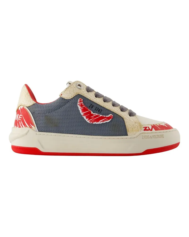 Zadig & Voltaire Fly Wings Sneakers  Leder Rot Red
