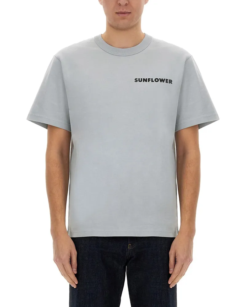 Sunflower Sonnenblumen -T -Shirt mit Logo Grey