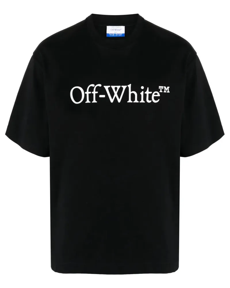OFF-WHITE Big Bookish Skate Cotton T Shirt 1001