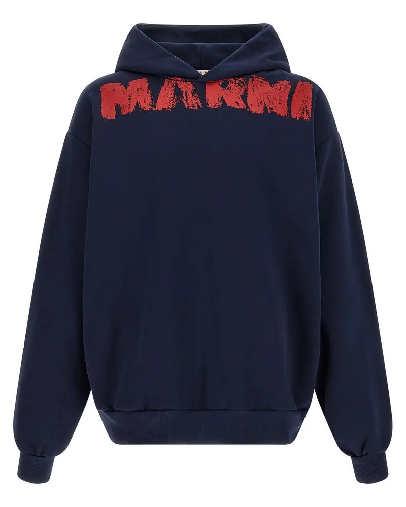 Marni Marni Monolith' Hoodie Blue