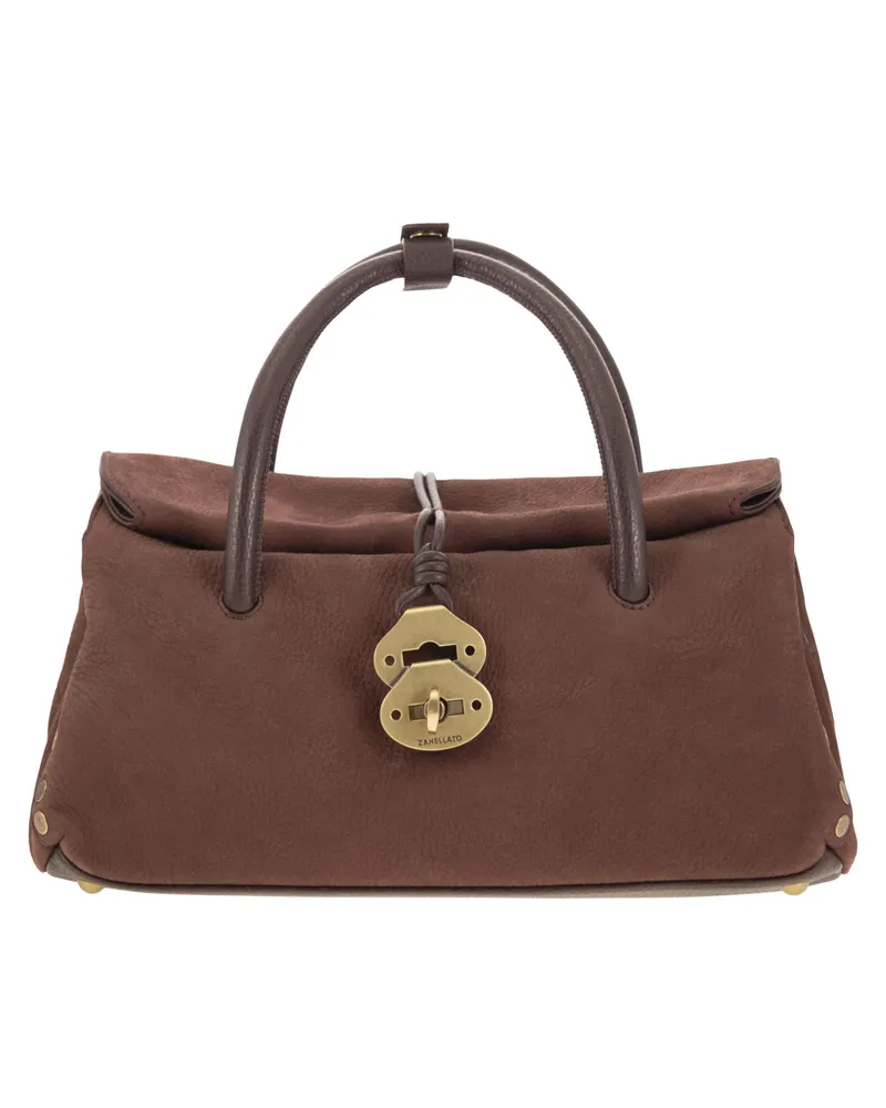 Zanellato Dotta Jones Supersoft Nubuck Bag S Brick