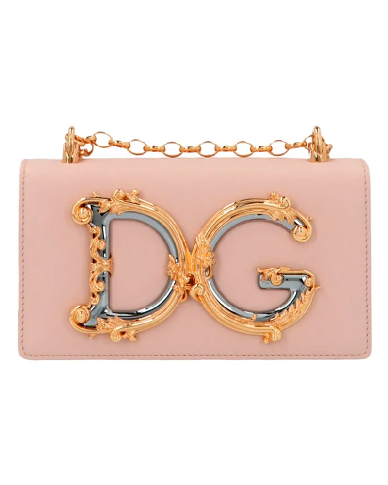Dolce & Gabbana DG Girl' Mini Crossbody Tasche Rosa